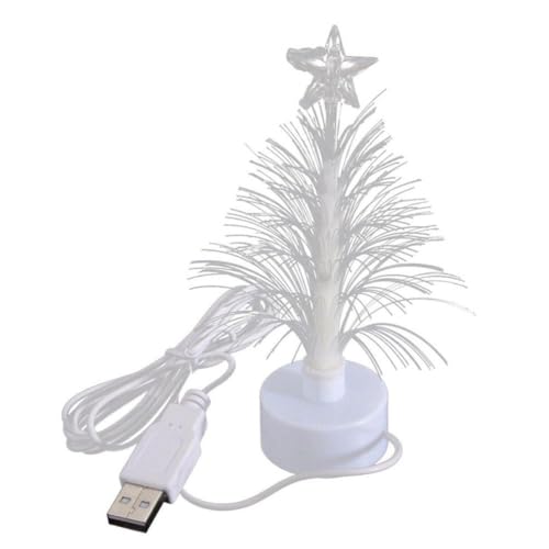 Weihnachten Glühender Baum USB Baum Mit Glasfaser Licht Mini Leuchtende Xmas Jahr Party Neue Dekoration Baum Weihnachten von pulunto