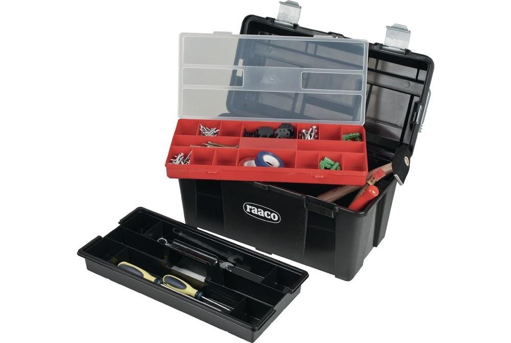 raaco Werkzeugkoffer Werkzeugkoffer Toolbox 31-26 B445xT230xH235mm Einsteckfächer Polypropylen von raaco