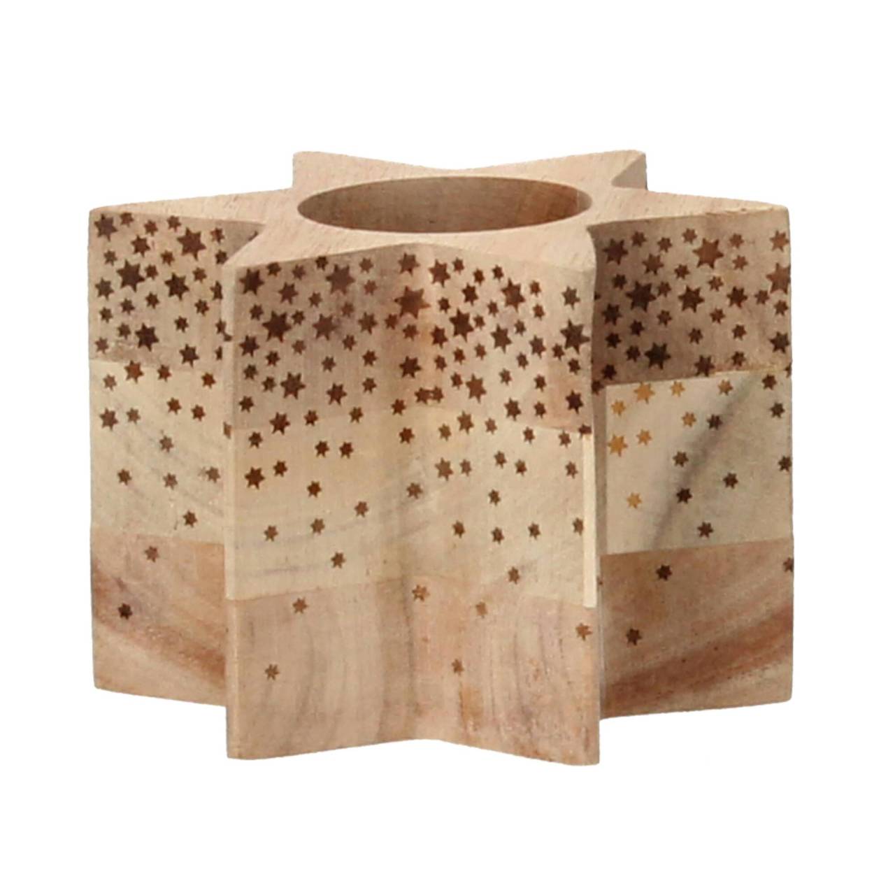 räder Living Xmas Holzstern mittel Kerzenhalter Akazienholz von räder Design