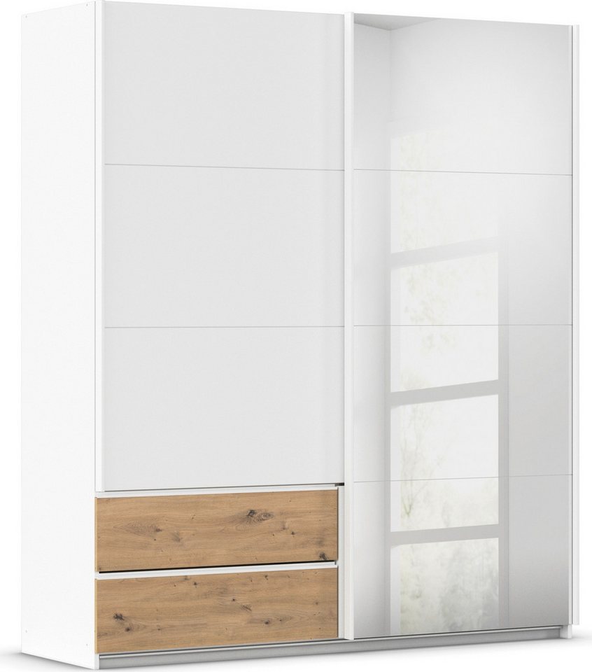 rauch Schwebetürenschrank Kleiderschrank Schrank Garderobe Wäscheschrank ELARA mit Spiegel praktische Schubladen optional farblich abgesetzt MADE IN GERMANY rauch Schwebetürenschrank Kleiderschrank Schrank Garderobe Wäscheschrank ELARA mit Spiegel praktische Schubladen optional farblich abgesetzt MADE IN GERMANY von rauch