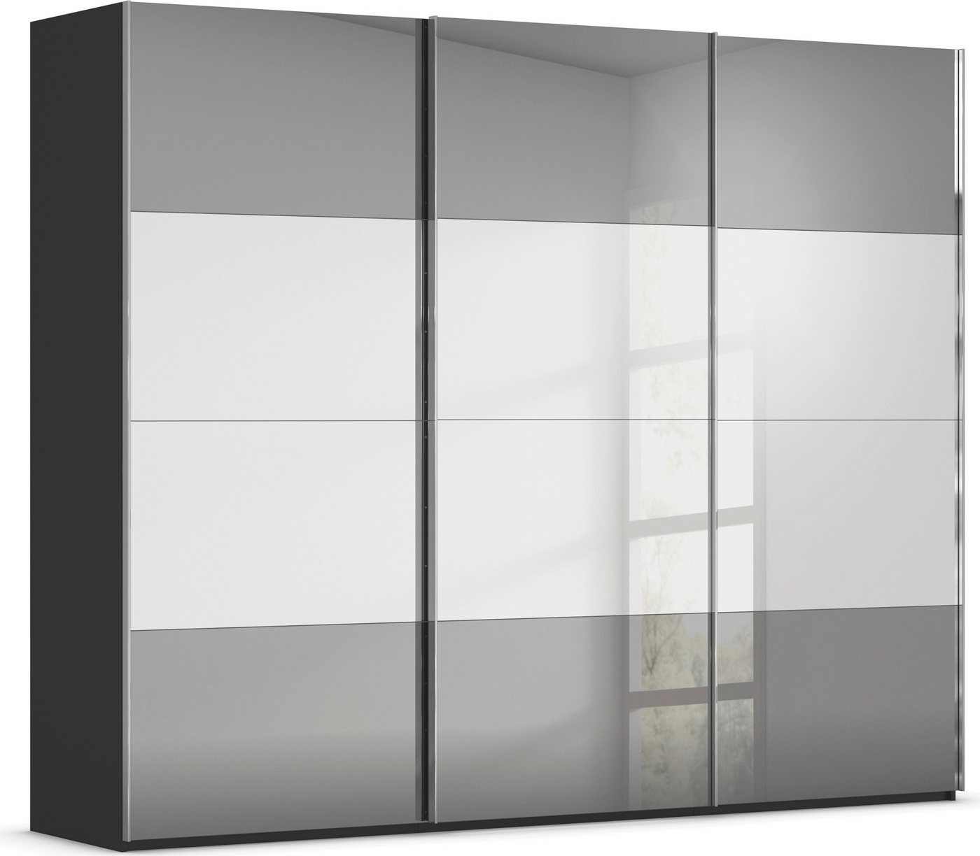 rauch Schwebetürenschrank Kleiderschrank Schrank Garderobe Schlafzimmerschrank SCALE-FYRA edle Türen viergeteilt Front Spiegel-Mix viele Farben MADE IN GERMANY rauch Schwebetürenschrank Kleiderschrank Schrank Garderobe Schlafzimmerschrank SCALE-FYRA edle Türen viergeteilt Front Spiegel-Mix viele Farben MADE IN GERMANY von rauch