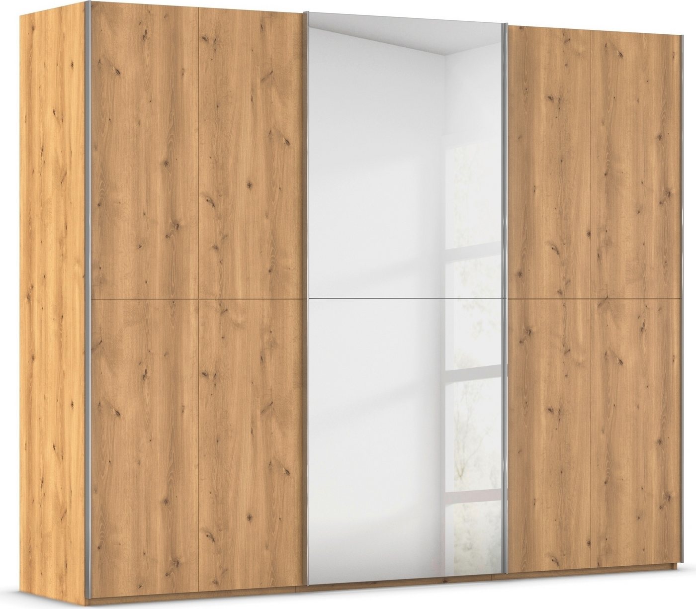 rauch Schwebetürenschrank Kleiderschrank Schrank Garderobe Schlafzimmerschrank SCALE-WOOD edle geteilte Front in massiver Asteiche mit Spiegel MADE IN GERMANY rauch Schwebetürenschrank Kleiderschrank Schrank Garderobe Schlafzimmerschrank SCALE-WOOD edle geteilte Front in massiver Asteiche mit Spiegel MADE IN GERMANY von rauch