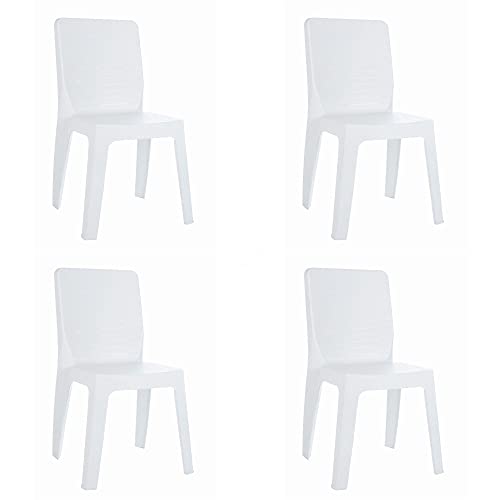 resol grupo Iris Kunststoff Gartenstuhl Outdoor Terrasse 4er Set weiß resol grupo Iris Kunststoff Gartenstuhl Outdoor Terrasse 4er Set weiß von resol grupo
