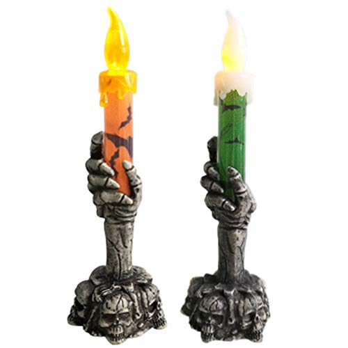 rieder Kerze LED Elektronisches Skelett Kerzen Licht Freie Hochzeits Feier Halloween Requisiten Dekoration Licht Halloween von rieder