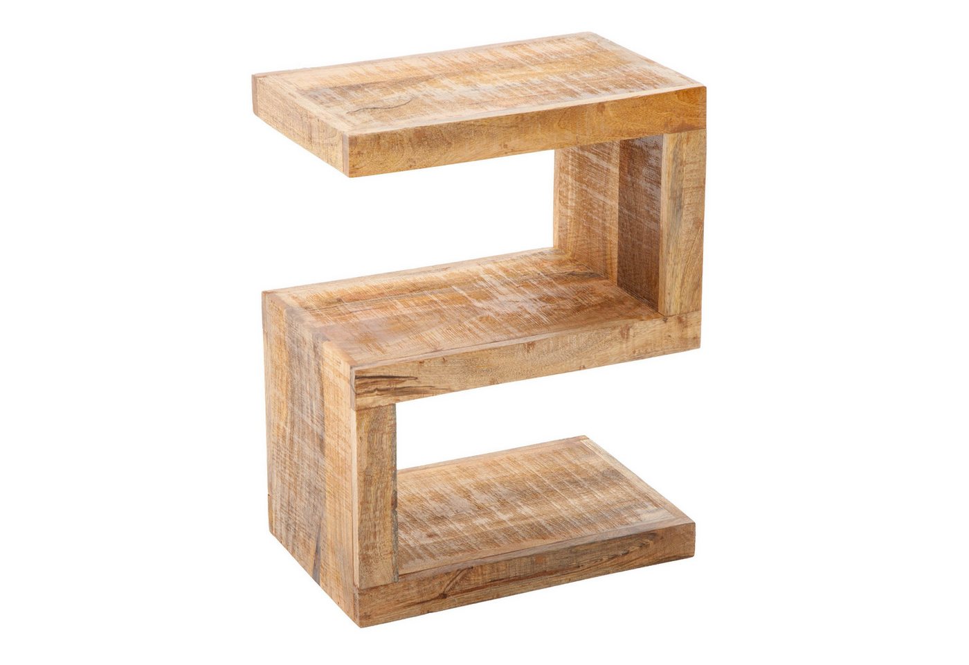 riess-ambiente Beistelltisch S 60cm natur, Massivholz · variabel stellbar · Handarbeit · Mangoholz von riess-ambiente