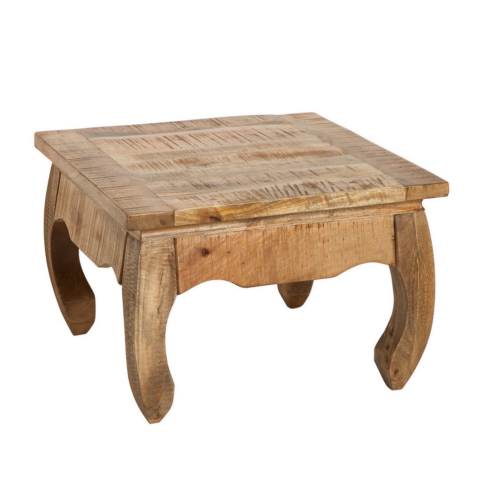 riess-ambiente Couchtisch OPIUM ANTIQUE 60cm natur, Wohnzimmer · Massivholz · eckig von riess-ambiente