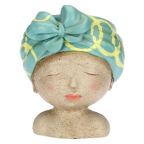 Rituali Domestici - Cachepot Augen geschlossen Turban grün Medea von Rituali Domestici