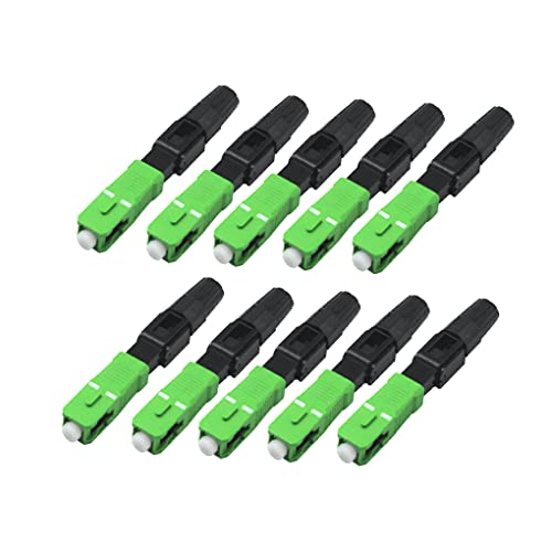 rongweiwang 10 Stück Office Hotel Square Head SC Glasfaserstecker Netzwerk Optische Steckverbinder Networking Repair Ersatzteile von rongweiwang