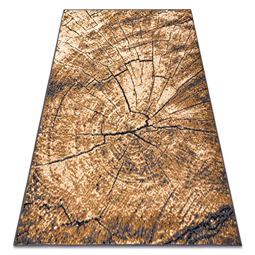 rugsx Teppich BCF Morad PIEN Baum Holz - grau/beige/altgold 200x300 cm von rugsx