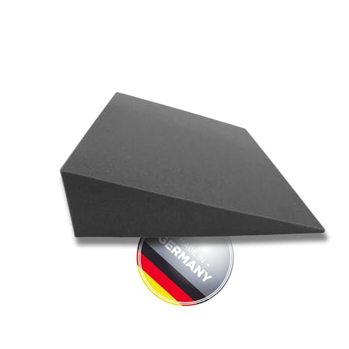 saarschaum• Keilkissen • Reflux Kissen • Matratzenkeil für Bett und Sofa • Schlaferhöhung gegen Rücken- und Nackenschmerzen 180x50x15(schwarz) von saarschaum