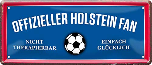 schilderkreis24 - Blechschilder OFFIZIELLER Holstein Fan Metallschild für Fußball Begeisterte Deko Artikel Schild Geschenkidee 28x12 cm von schilderkreis24