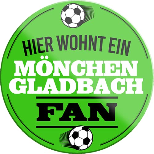 schilderkreis24 – Fußball Magnet “Mönchen Gladbach Fan“ Deko Kühlschrankmagnet Artikel Sport Verein Geschenkidee Club Weihnachten Fußball Fan Liebhaber Begeisterte 8x8 cm von schilderkreis24