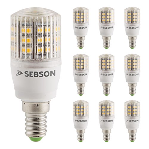 SEBSON® 10er Pack E14 LED 3W Lampe - vgl. 25W Glühlampe - 240 Lumen - E14 LED warmweiß - LED Leuchtmittel 280° von SEBSON