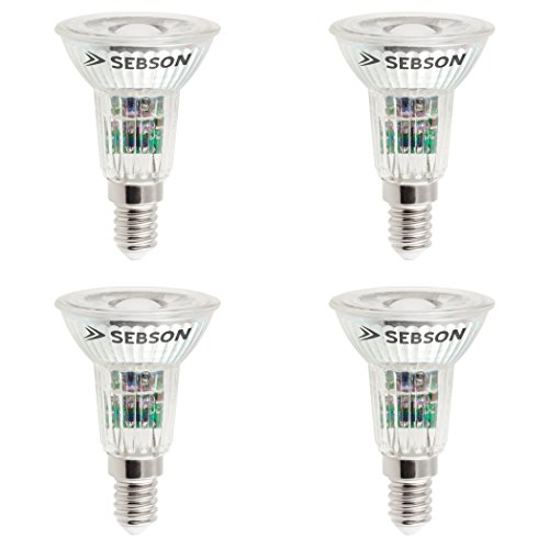 SEBSON® 4er Pack E14 LED 5W COB Lampe - vgl. 50W Halogen - 420 Lumen - warmweiß - LED Spot 46° - 230V von SEBSON