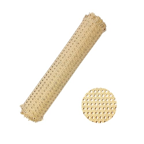 Rattan,6,6Fuß x 15,8 Zoll Kommode Wiener Geflecht,Wiener Geflecht Meterware,Rattan Geflecht helles Rattan Gewebe,Wasserdicht Schimmelfest Stuhl Wiener Geflecht für DIY Aufwertung von Möbeln von selliner