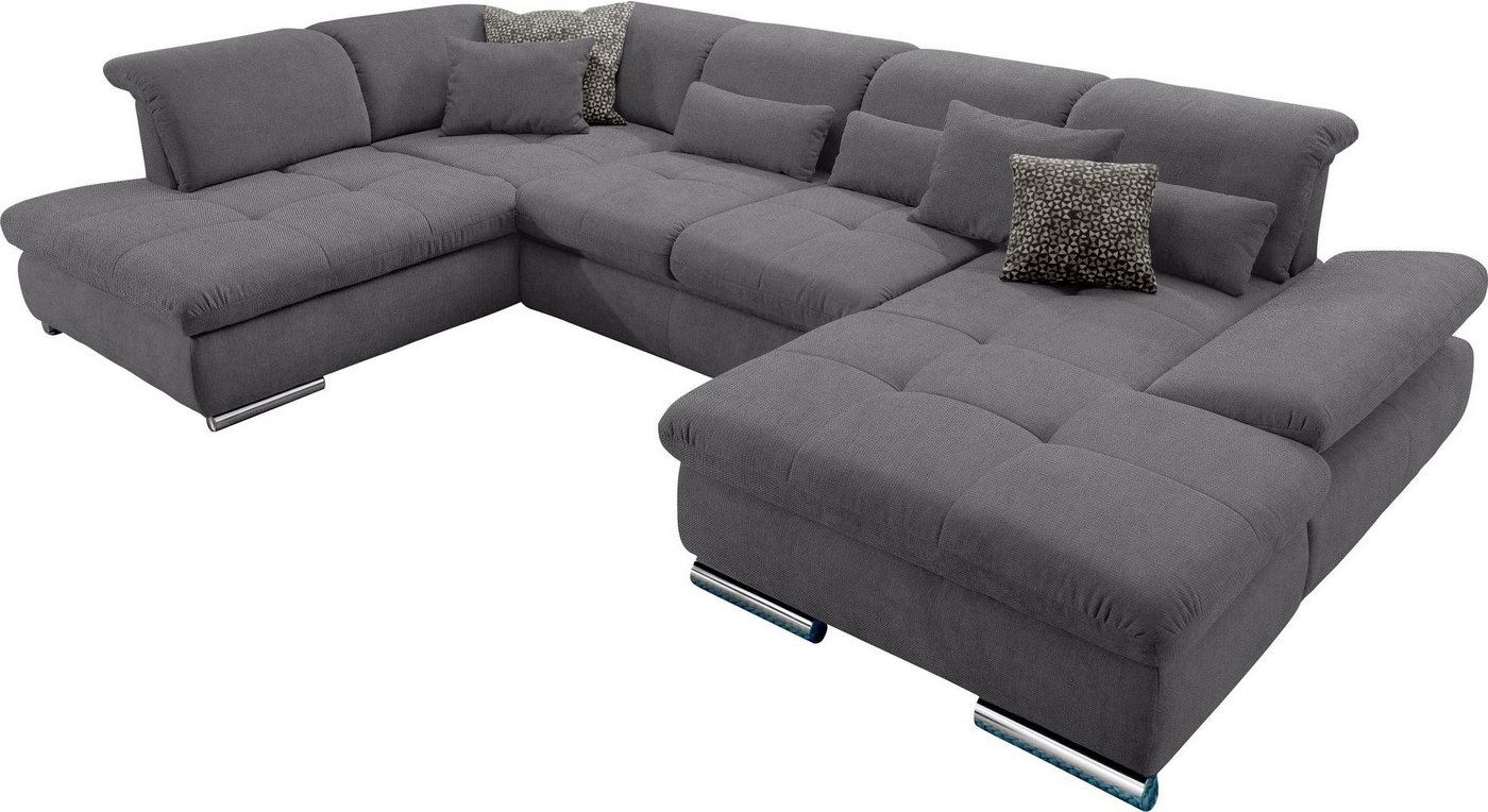 set one by Musterring Wohnlandschaft SO 4100 komfortable Federkernunterfederung, inkl. Kopfteilverstellung, wahlweise Bettfunktion und Sitztiefenverstellung, U-Form set one by Musterring Wohnlandschaft SO 4100 komfortable Federkernunterfederung, inkl. Kopfteilverstellung, wahlweise Bettfunktion und Sitztiefenverstellung, U-Form von set one by Musterring