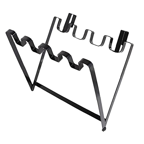 Müllbeutelhalter, multifunktionaler Edelstahl Faltbarer Müllsackhalter für Küche schwarz von sevenjuly