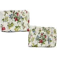 Vintage Seltene 1970Er J.c. Penney Pinch Falten Vorhänge Floral Muster Weiß Rosa Rot Gelb Blau Druck Schlafzimmer Wohnzimmer Retro von shopatTheArchive