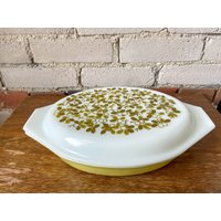 Pyrex Verde Geteilte Auflaufform 1 Qt Mit Deckel von shoptigertiger