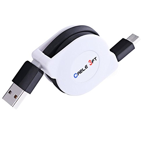 sm-pc®, 1m USB Aufrollkabel Kabel USB 2.0 A (Stecker) auf USB 3.1 Typ C (Stecker) #003 von sm-pc