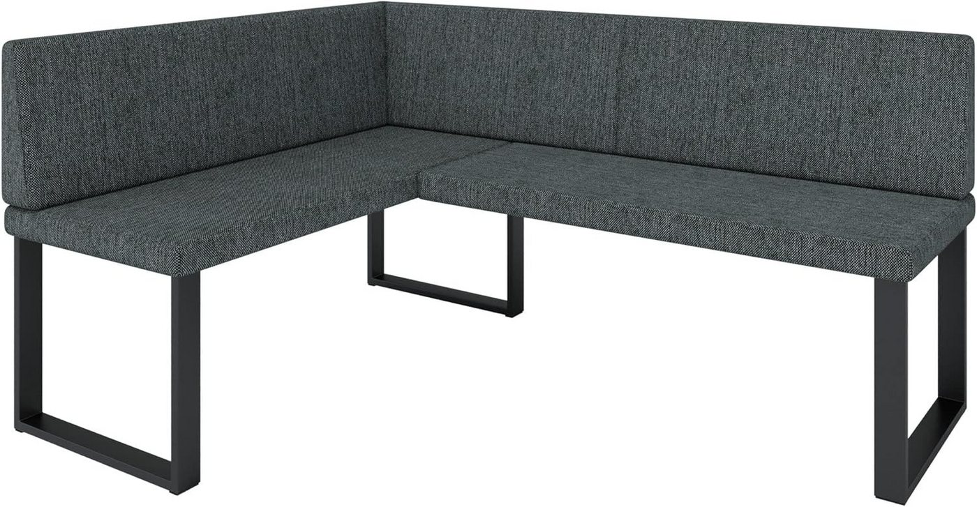 AN-MOEBEL4U Eckbank ALINA Metall, perfekt für Küche, Esszimmer, Wohnzimmer. Zwei Größen 128x168/142x196 von AN-MOEBEL4U