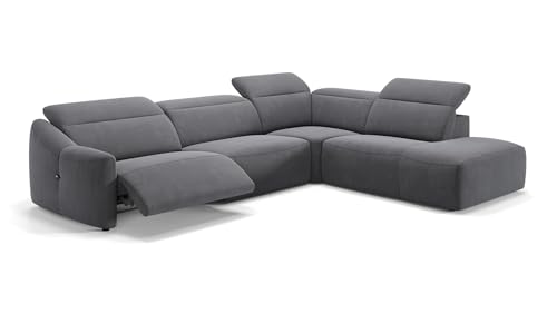 sofanella Stoff Wohnlandschaft Samoa - Hochwertige Polstergarnitur Ausrichtung Rechts Dunkelgrau - Designer Stoffsofa mit Relax-Sitzverstellung S: 271 x 237 Breite x 107 Tiefe sofanella Stoff Wohnlandschaft Samoa - Hochwertige Polstergarnitur Ausrichtung Rechts Dunkelgrau - Designer Stoffsofa mit Relax-Sitzverstellung S: 271 x 237 Breite x 107 Tiefe von sofanella