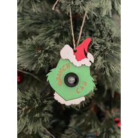Grinch Cam Ornament, Weihnachtsmann Uhr, Elfen Aufsicht, Nordpol Santa von sparkettedesigns