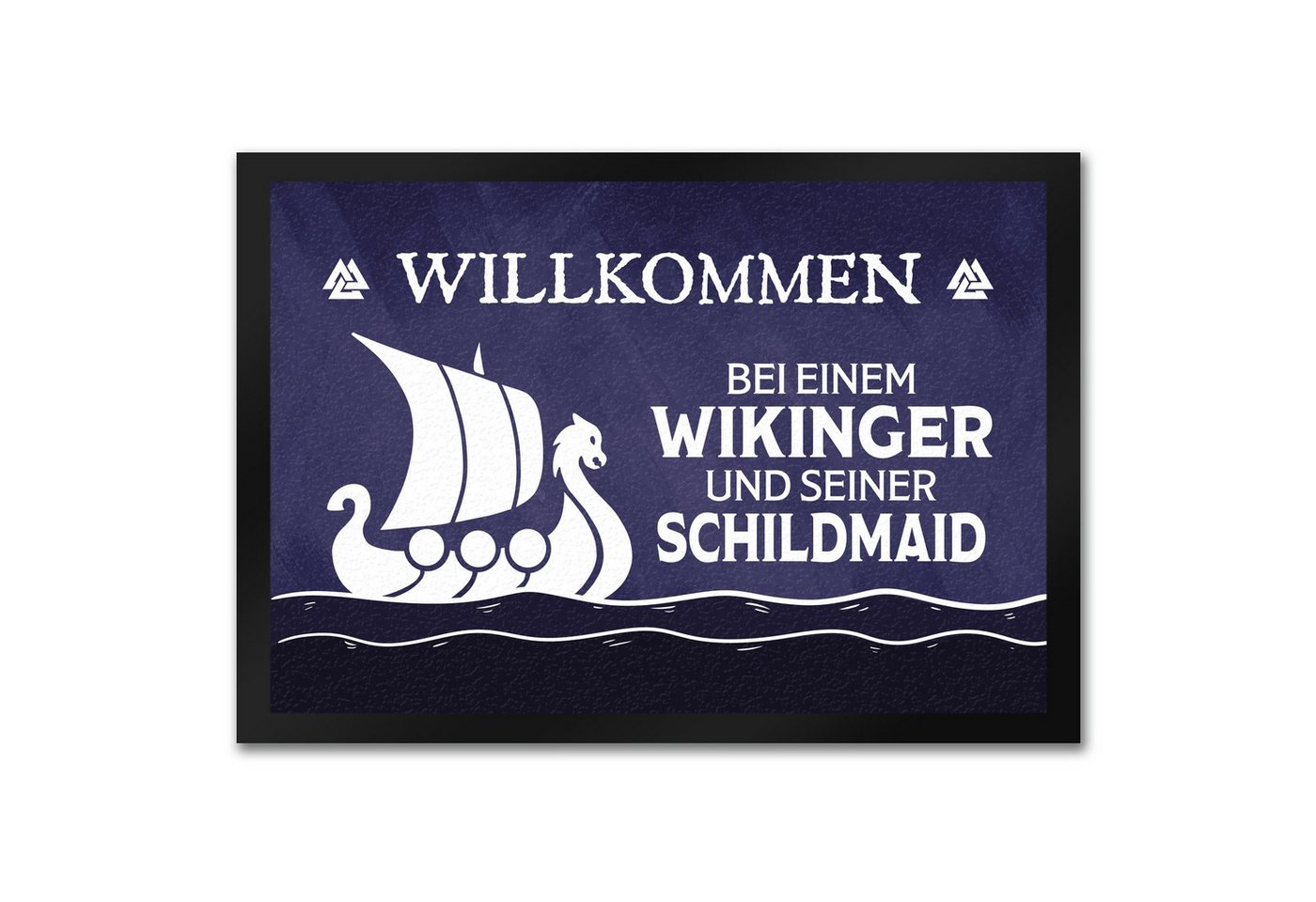 Fußmatte Willkommen bei einem Wikinger und seiner Schildmaid Fußmatte in 35x50, speecheese von speecheese