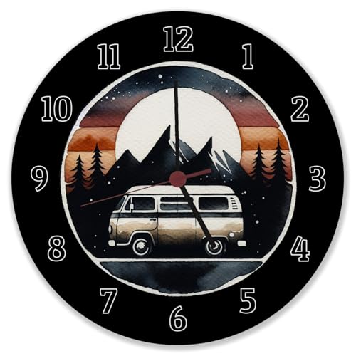 Wohnmobil Wanduhr Einzigartige Camping Wagen Uhr Caravan Design für Fahrzeug Campingplatz Freizeit Reisen Liebhaber Geschenk von speecheese