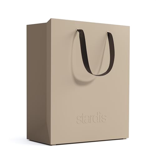 stardis binbox Design Papierkorb eckig stylischer Papiereimer mit Tragegriffen für Büro Office Kunststoff Mülleimer Abfalleimer Müllkorb (beige) von stardis