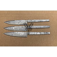 Lot Von 3 Damaststahl Blank Klingenmesser Für Messer Machen Lieferungen | Bb-440 von suresharpbladesshop