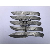 Lot Von 5 Blankoklingenmessern Aus Damaststahl Für Messerherstellungszubehör | Bb-404 von suresharpbladesshop