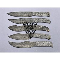 Lot Von 5 Damaszener Stahl Blank Klingenmesser Für Messer Machen Lieferungen | Bb-410 von suresharpbladesshop