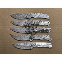 Lot Von 5 Damaszener Stahl Blank Klingenmesser Für Messer Machen Lieferungen | Bb-415 von suresharpbladesshop