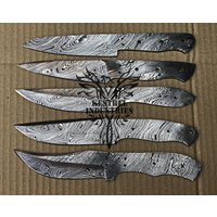 Lot Von 5 Damaszener Stahl Blank Klingenmesser Für Messer Machen Zubehör | Bb-416 von suresharpbladesshop