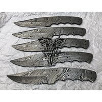 Lot Von 5 Damaszener Stahl Blank Klingenmesser Für Messer Machen Lieferungen | Su-310 von suresharpbladesshop