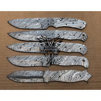 Lot Von 5 Damaszener Stahl Blank Klingenmesser Für Messer Machen Lieferungen | Su-303 von suresharpbladesshop