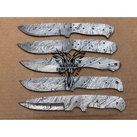 Lot Von 5 Damaszener Stahl Blank Klingenmesser Für Messer Machen Lieferungen | Su-306 von suresharpbladesshop