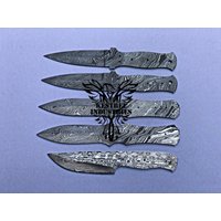 Lot Von 5 Damaszener Stahl Blank Klingenmesser Für Messer Machen Lieferungen | Bb-412 von suresharpbladesshop