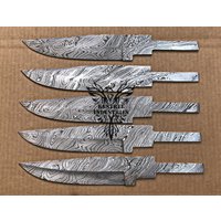 Lot Von 5 Damaszener Stahl Blank Klingenmesser Für Messer Machen Zubehör | Bb-422 von suresharpbladesshop