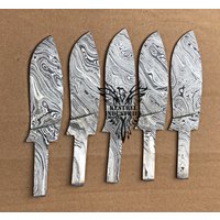 Lot Von 5 Damaszener Stahl Blank Klingenmesser Für Messer Machen Lieferungen | Bb-425 von suresharpbladesshop