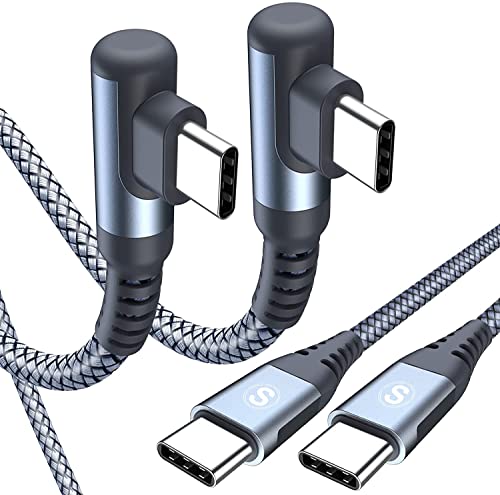 USB C auf USB C Kabel 60W PD 3.0[2Stück 3M],Typ-C Ladekabel iPhone 15 Schnellladekabel USB-C Ladegerät Nylon für iPhone 15 Pro Max,MacBook iPad Pro Mini Air,Galaxy S24 S23 Note 20,Pixel,Switch,Tablets von sweguard