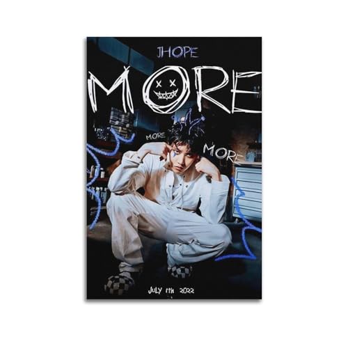 szzmyo J-hope Poster, dekoratives Gemälde, modernes ästhetisches Leinwandposter, Schlafzimmer, Kunst, Wohnzimmer, Dekoration, Poster, 30 x 45 cm, ungerahmter Stil von szzmyo