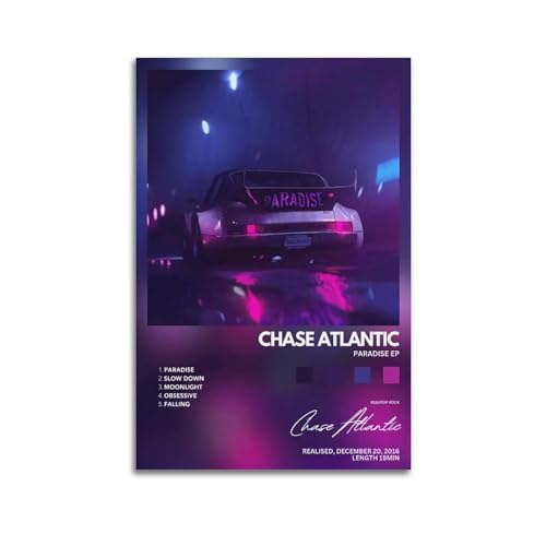 szzmyo Poster "Chase Atlantic Paradise EP", dekoratives Gemälde, moderne ästhetische Leinwandposter, Schlafzimmer, Kunst, Wohnzimmer, Dekoration, Poster, 30 x 45 cm, ungerahmter Stil von szzmyo