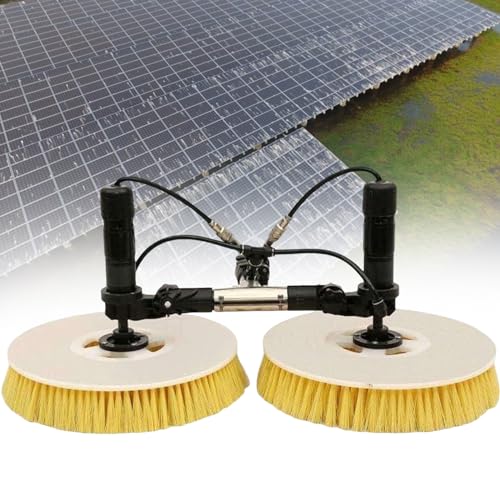 tbanvoo Solar-Photovoltaik-Panel-ReinigungsbüRste, Verstellbare LäNge, Doppelter BüRstenkopf (Spin), Solar-ReinigungsbüRste, Outdoor-WaschgeräT-Werkzeug,5.5M von tbanvoo
