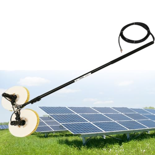 tbanvoo Solarpanel-ReinigungsbüRste – Entfernt Effizient Staub Und Schmutz, Photovoltaik-Panel-Reiniger, Leichtes Design Und Teleskopstange,3.5M von tbanvoo