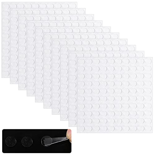 1000 Stück Doppelseitige Klebepunkte Klare Klebepunkte Abnehmbare Klebepaste Wasserdichte Punkt Aufkleber Runde Acrylband Aufkleber Klebeaufkleber für Handwerk DIY Kunst Dekoration Bürobedarf 6mm von teng hong hui