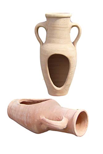 2. Wahl!! Angebot !! liegende rötliche bepflanzbare Amphore ca. 40 cm aus Terracotta Terrakotta Vase Liegeamphore Blumentopf Pflanzgefäß Pflanzamphore von terracotta-toepfe-de