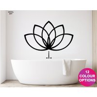 Lotus Blätter Wanddekoration, Metall Wandkunst, Blume Dekor, Braut Shower Geschenk, Moderne Wohnzimmer Kunst von theMetalArtLove