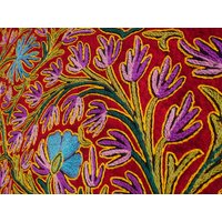 Einzigartiger Woll Teppich Kashmiri Namda Hand Gefilzt Und Bestickt | Blumenmuster Mandala Bunter Für Schlafzimmer Oder Wohnzimmer von theshantihome